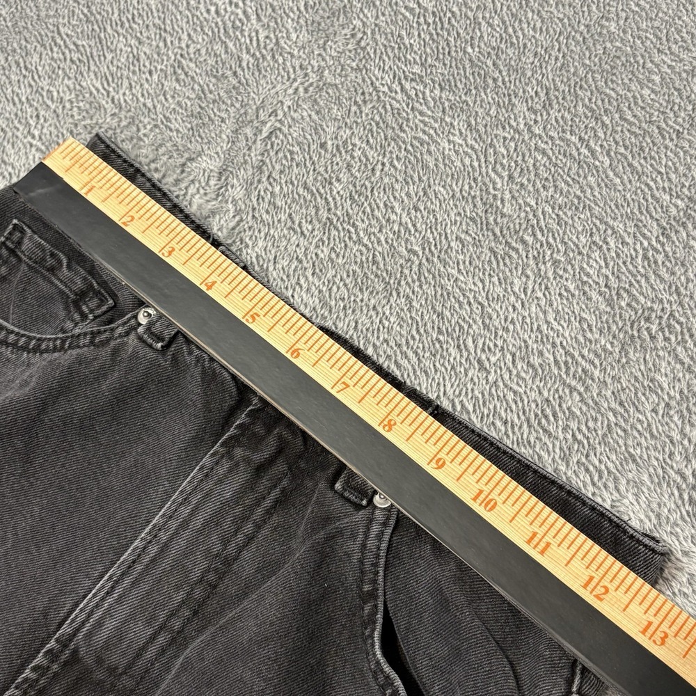 H&M Divided Womens Gray Distressed Wide Leg Jeans Size 4 EU36 Black Denim‎ - Picture 11 of 12